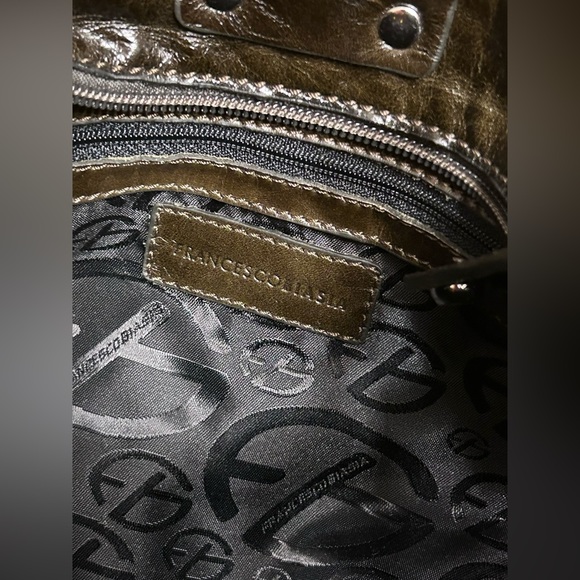 NWT Francesco Biasia Genuine Leather Satchel - Picture 11 of 12